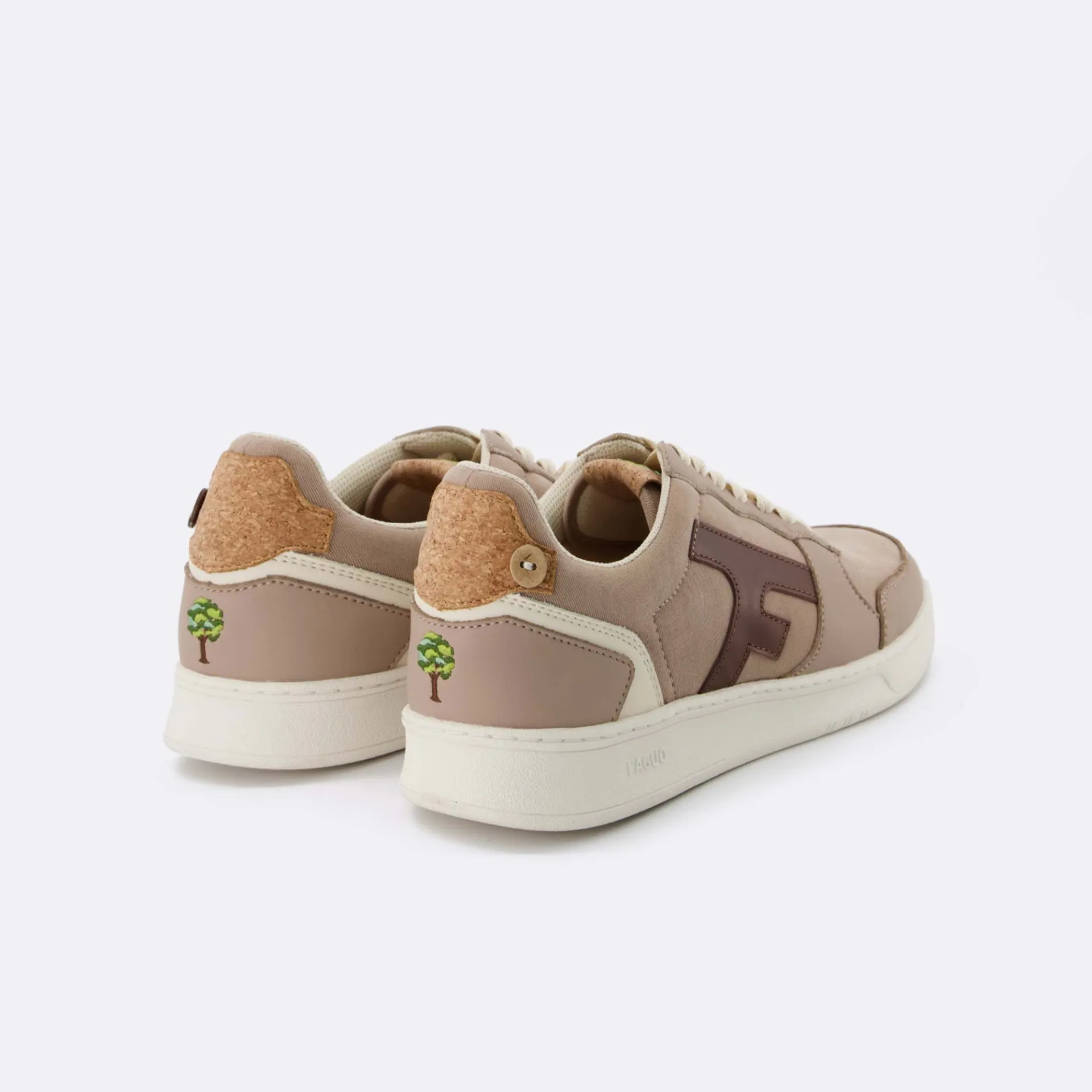 Baskets - Homme*FAGUO Baskets Beige Fonce & Camel