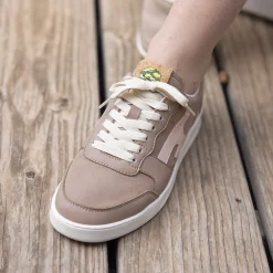 Les Hazel*FAGUO Baskets Beige Fonce & Rose Clair