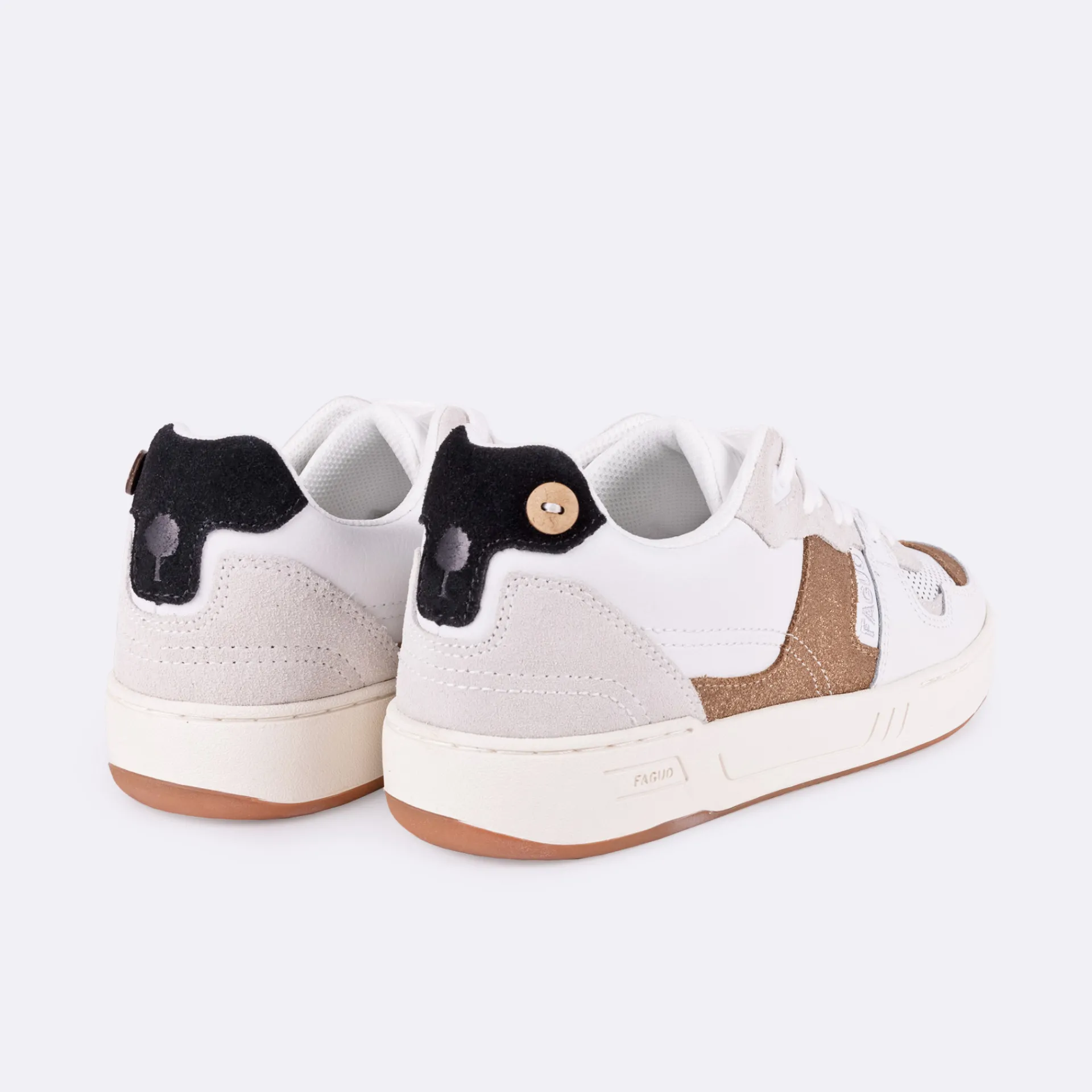 Baskets - Femme*FAGUO Baskets Blanc & Cuivre