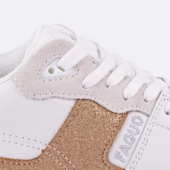 Baskets - Femme*FAGUO Baskets Blanc & Cuivre
