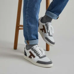 Les Hazel*FAGUO Baskets Blanche & Gris