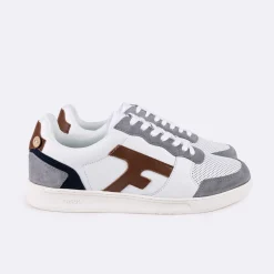 Les Hazel*FAGUO Baskets Blanche & Gris