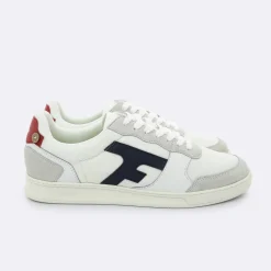 Les Hazel*FAGUO Baskets Blanche & Marine