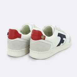 Les Hazel*FAGUO Baskets Blanche & Marine