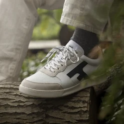 Chaussures*FAGUO Baskets Blanche & Marine