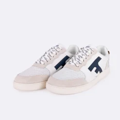 Chaussures*FAGUO Baskets Blanche & Marine