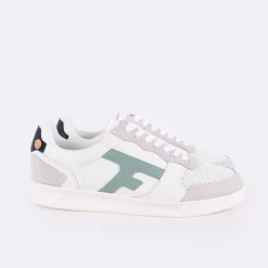 Les Hazel*FAGUO Baskets Blanche & Vert D'Eau