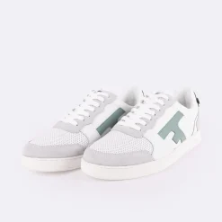 Les Hazel*FAGUO Baskets Blanche & Vert D'Eau