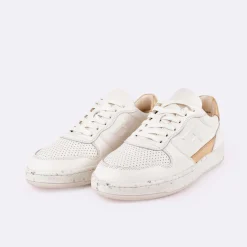 Baskets - Femme*FAGUO Baskets Creme & Doree