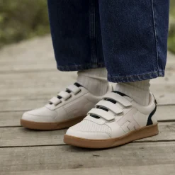 Baskets - Femme*FAGUO Baskets Ecru & Rose Clair