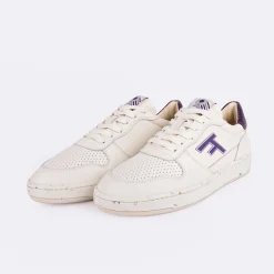 Les Alder*FAGUO Baskets Ecru & Violet