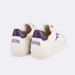 Les Alder*FAGUO Baskets Ecru & Violet