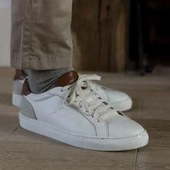 Baskets - Homme*FAGUO Baskets Ecrue & Camel