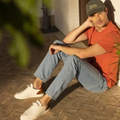 Baskets - Homme*FAGUO Baskets Ecrue & Camel & Terracotta