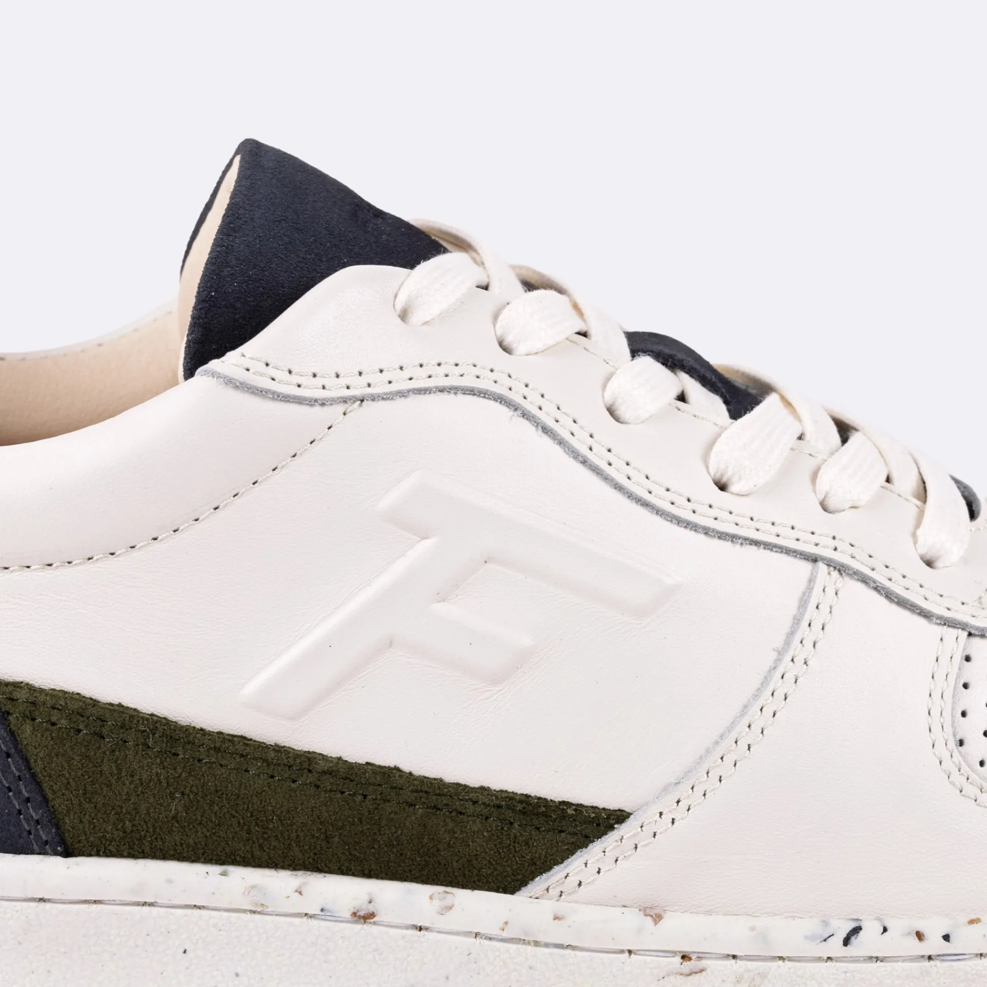 Les Alder*FAGUO Baskets Ecrue & Kaki