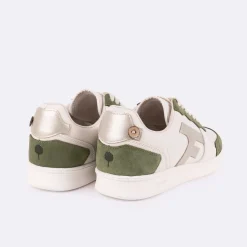 Les Hazel*FAGUO Baskets Ecrue & Kaki