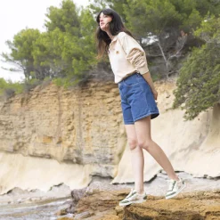 Les Hazel*FAGUO Baskets Ecrue & Kaki