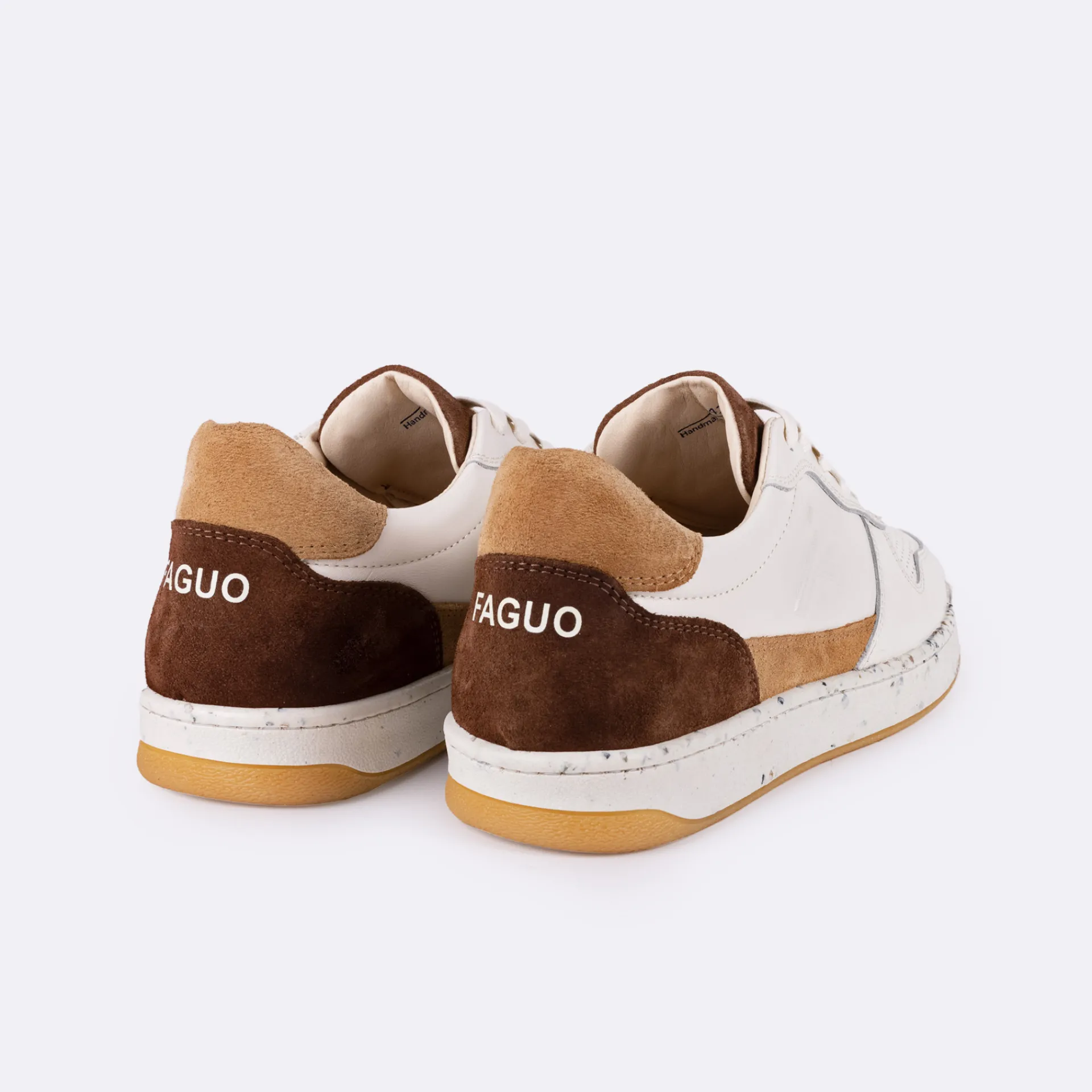 Les Alder*FAGUO Baskets Ecrue & Marron