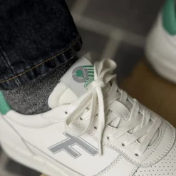 Les Alder*FAGUO Baskets Ecrue & Vert