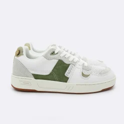 Baskets - Homme*FAGUO Baskets Kaki & Doree En Cuir - Modele Hazel