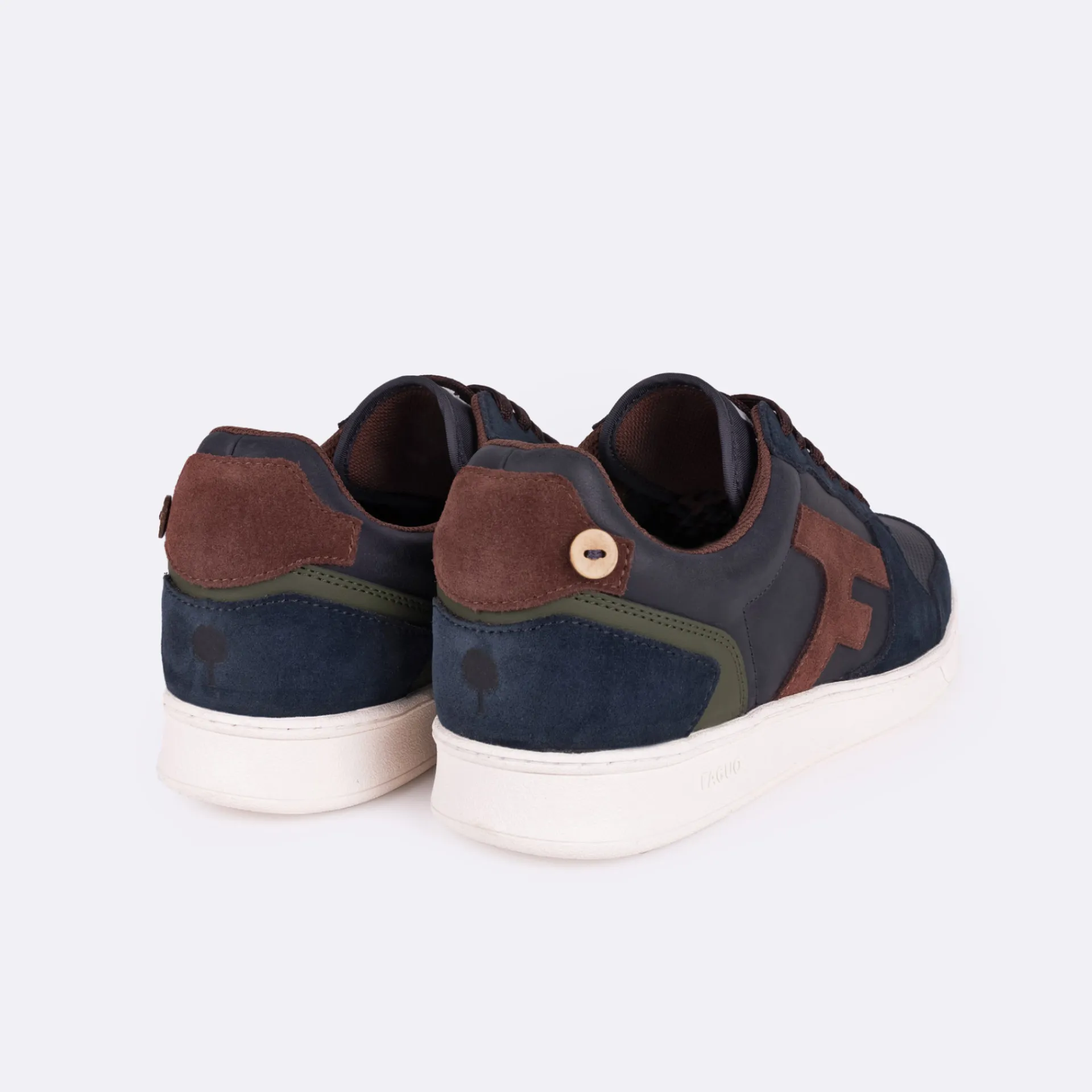 Grandes Pointures*FAGUO Baskets Marine & Marron