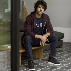 Grandes Pointures*FAGUO Baskets Marine & Marron