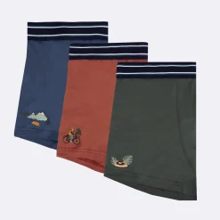 Autres Accessoires*FAGUO Boxer Bleu Marine & Gris Chine Clair