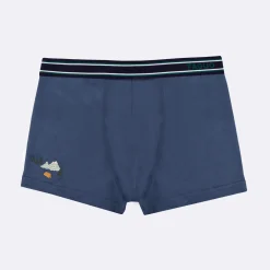 Autres Accessoires*FAGUO Boxer Bleu Marine & Gris Chine Clair