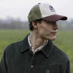 Casquettes & Bonnets*FAGUO Casquette Bordeaux & Vert Fonce