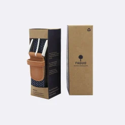 Ceintures*FAGUO Ceinture Bleu Fonce & Blanc