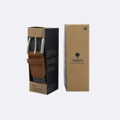 Ceintures*FAGUO Ceinture Bleu Marine & Ecru