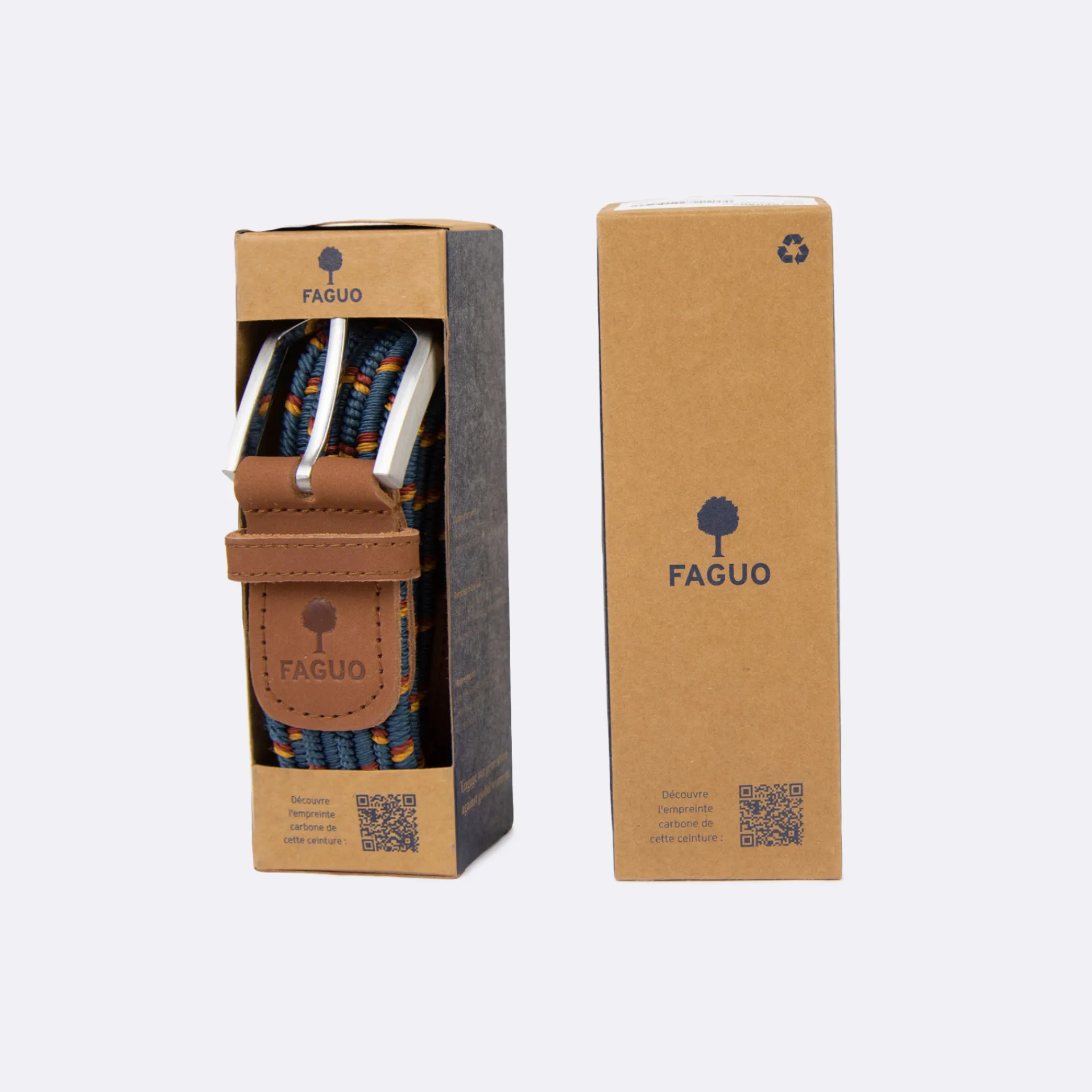 Ceintures*FAGUO Ceinture Bleu Marine & Rouge