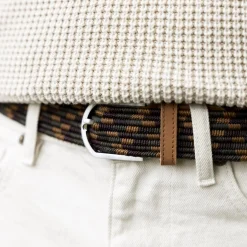 Ceintures*FAGUO Ceinture Bordeaux & Camel