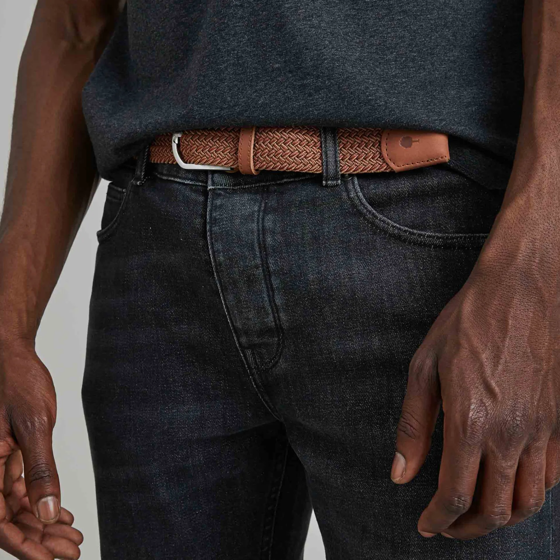 Ceintures*FAGUO Ceinture Camel & Rouge