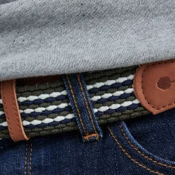 Ceintures*FAGUO Ceinture En Polyester Recycle Et Elasthanne Bleu & Vert - Modele Belt