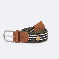 Ceintures*FAGUO Ceinture En Polyester Recycle Et Elasthanne Bleu & Vert - Modele Belt