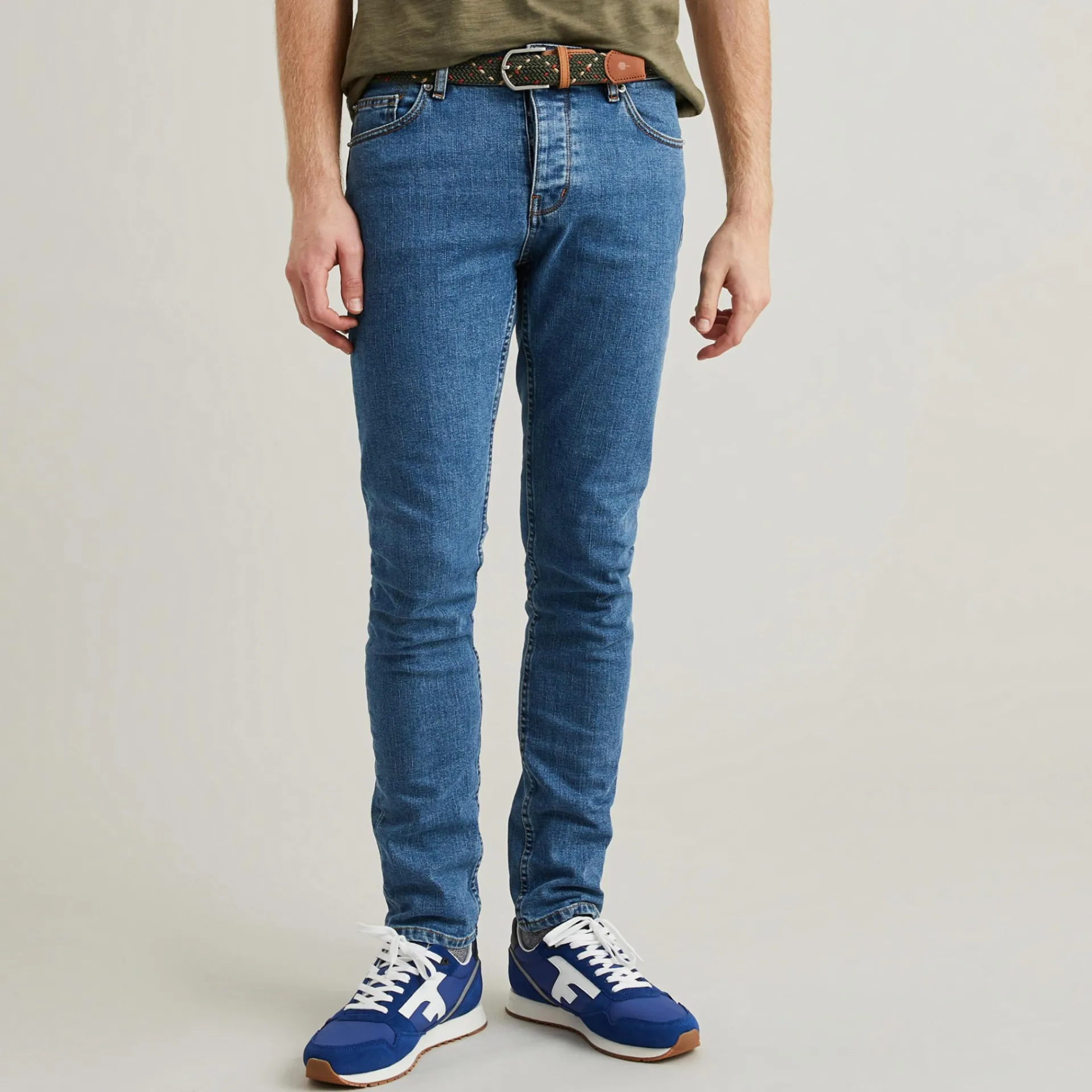 Ceintures*FAGUO Ceinture En Polyester Recycle Kaki Belt