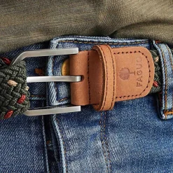 Ceintures*FAGUO Ceinture En Polyester Recycle Kaki Belt