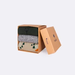 Chaussettes*FAGUO Chaussettes Beige & Bleu Marine