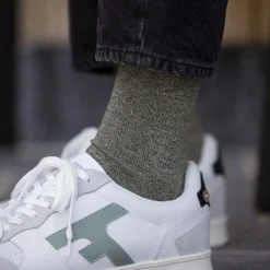 Chaussettes*FAGUO Chaussettes Beige & Vert Fonce
