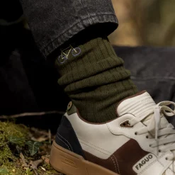 Chaussettes*FAGUO Chaussettes Bordeaux & Vert Fonce