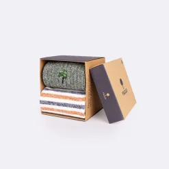 Chaussettes*FAGUO Chaussettes Kaki & Ecrue