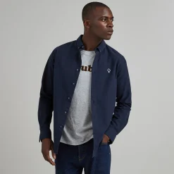 Chemises*FAGUO Chemise Classique Bleu Marine
