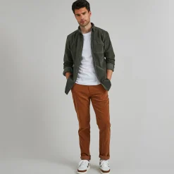 Chemises*FAGUO Chemise Classique Kaki Foncee