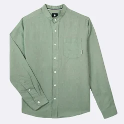 Chemises*FAGUO Chemise Col Mao Vert Clair