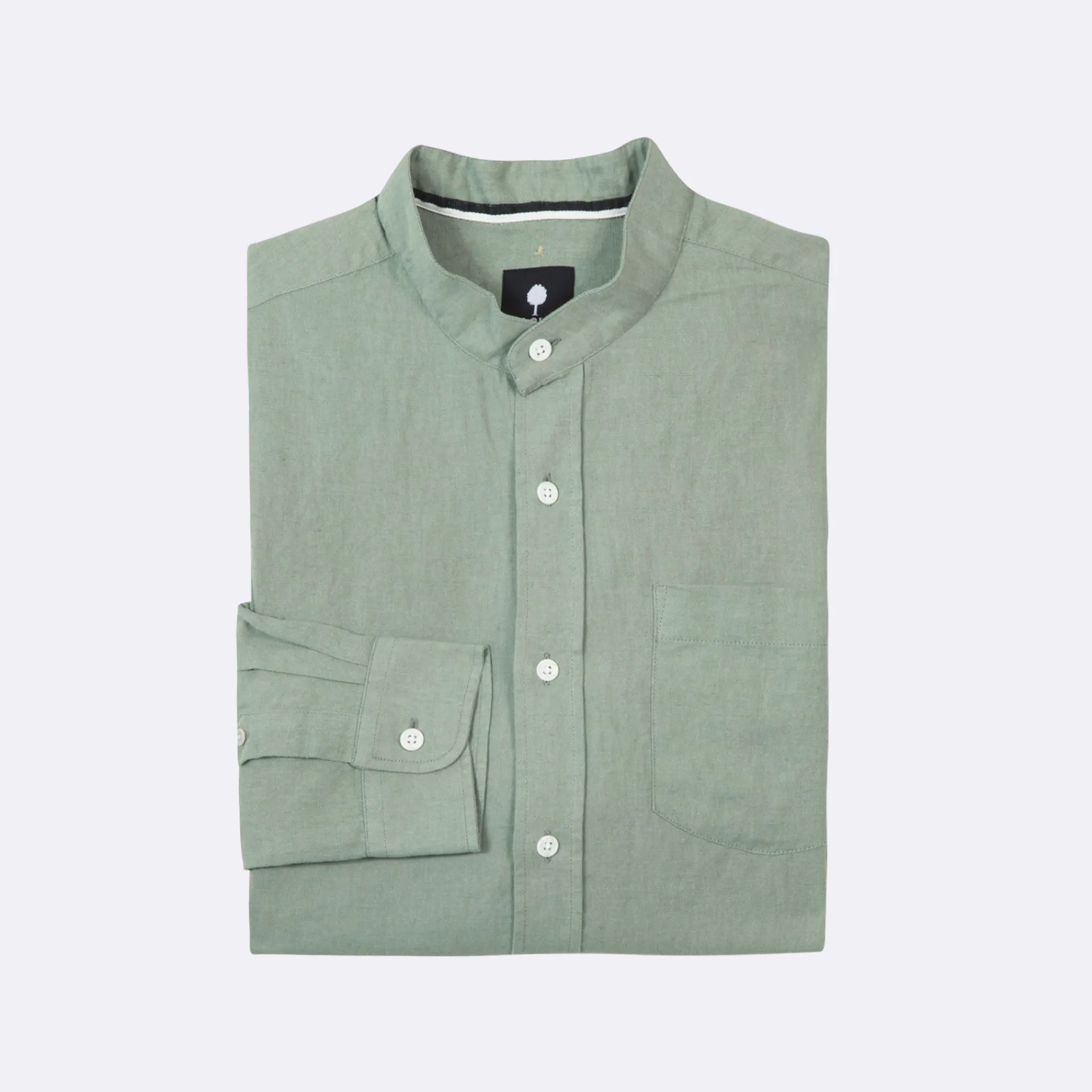 Chemises*FAGUO Chemise Col Mao Vert Clair
