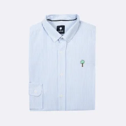 Chemises*FAGUO Chemise Manche Longue Blanche & Bleue