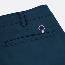 Pantalons & Chinos*FAGUO Chino Bleu Marine Coupe Ajustee