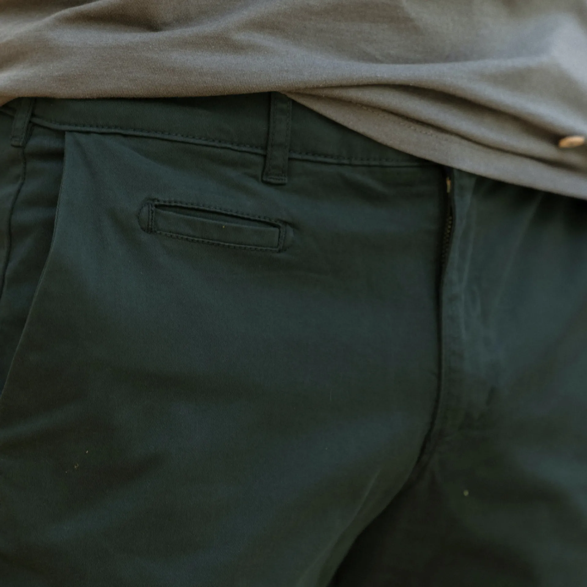 Pantalons & Chinos*FAGUO Chino Vert Fonce Coupe Ajustee