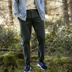 Pantalons & Chinos*FAGUO Pantalon Vert Fonce Coupe Fuselee